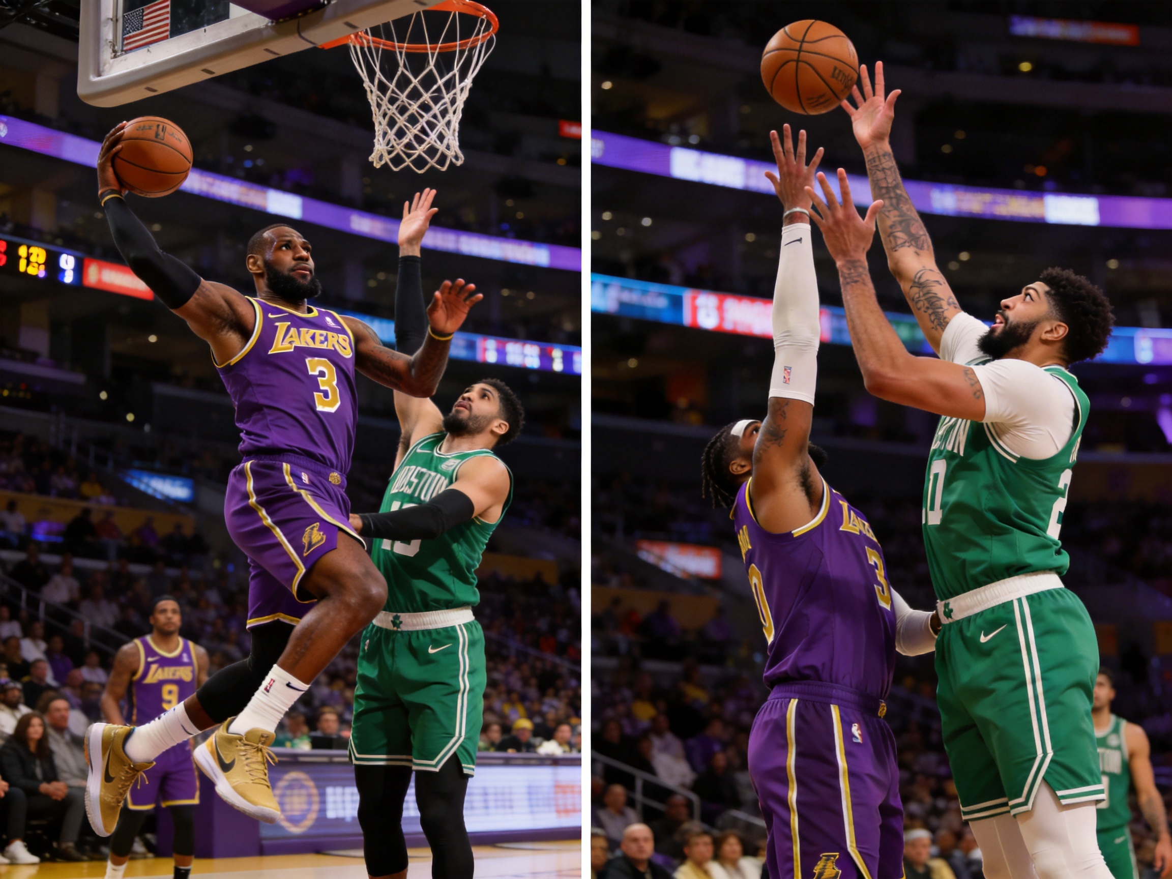 NBA湖人胜凯尔特人